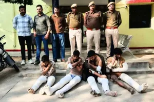 भिवाड़ी में मुठभेड़ के बाद चार गौतस्कर पकड़े गए, पिकअप से दो गायों को छुड़ाया