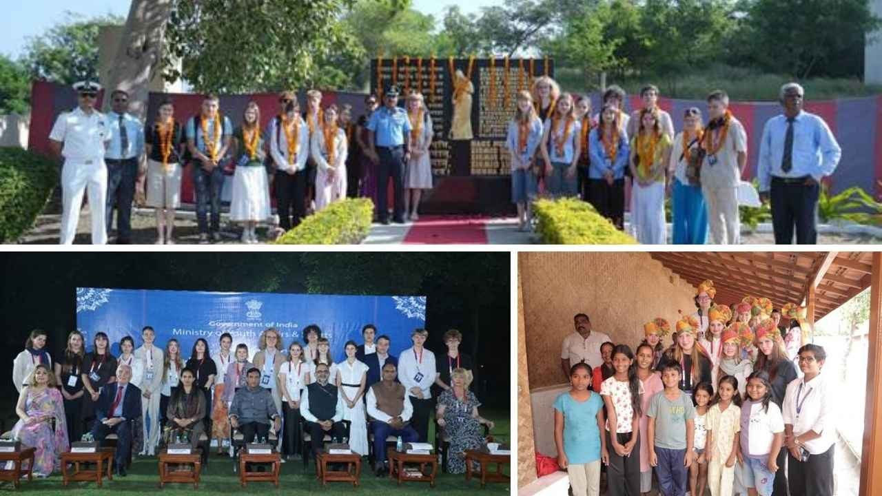 भारत आए पोलैंड के 19 युवा, जाम साहब और वालिवडे स्मारक का किया दौरा