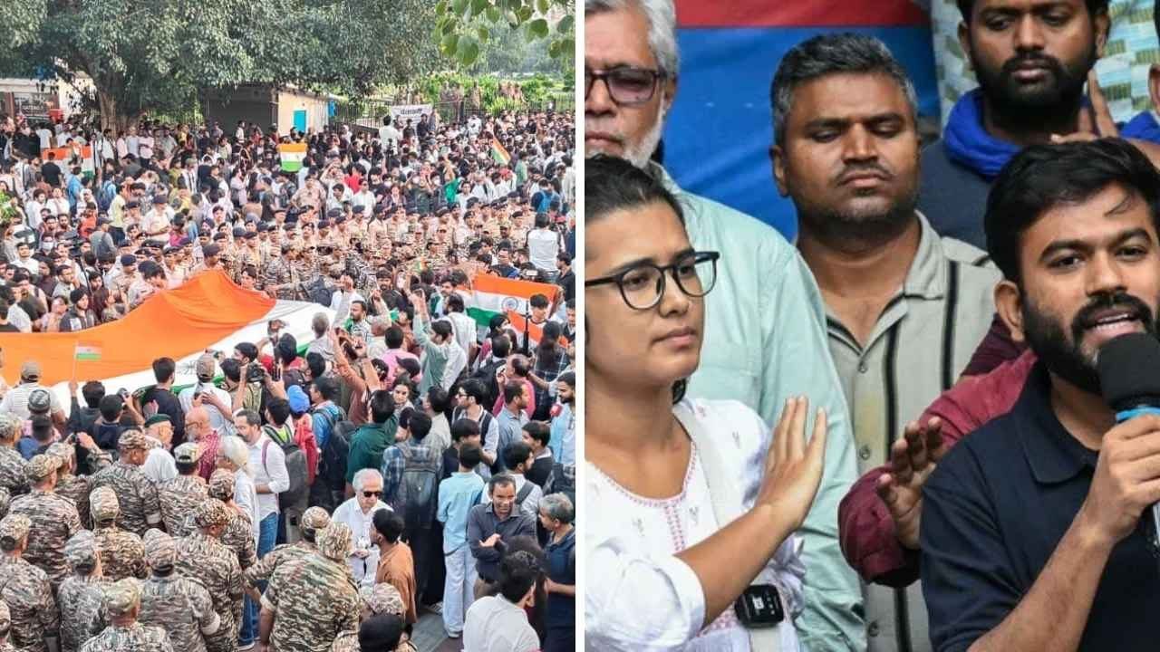 कॉकरोच जनता पार्टी (CJP) संस्थापक अभिजीत दीपके और AISA अध्यक्ष नेहा बोरा हिरासत में