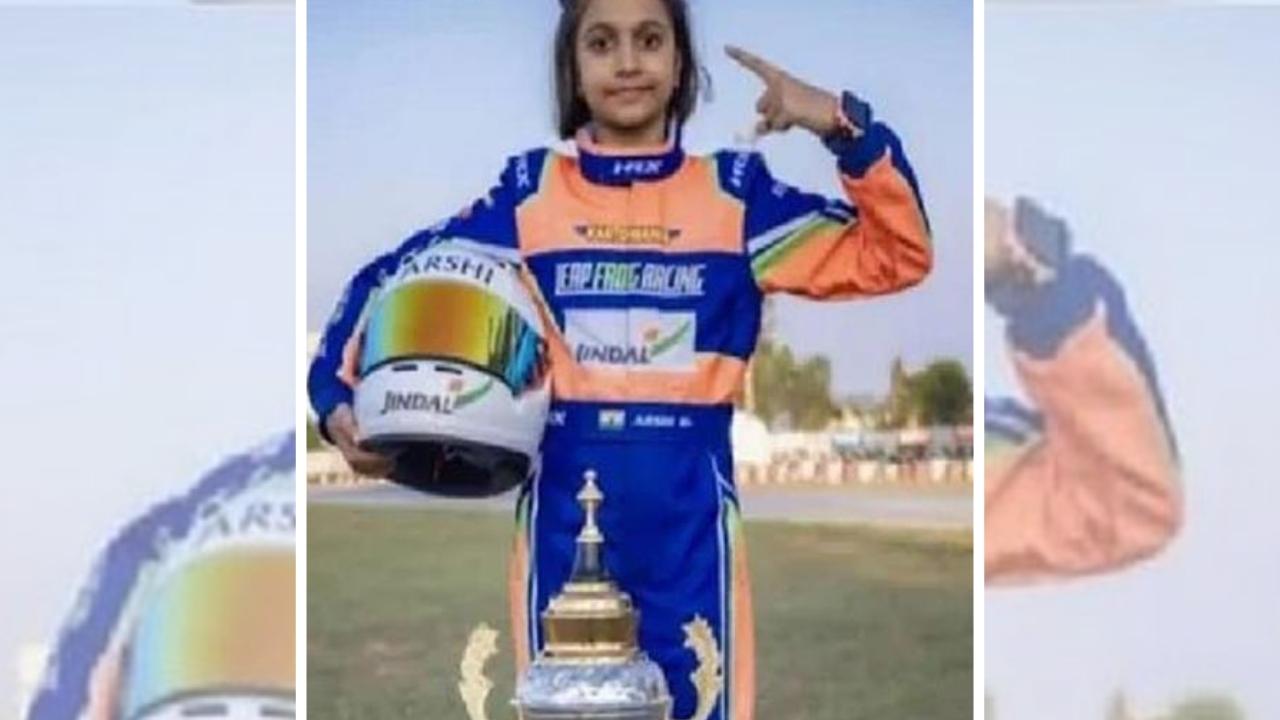 नन्हीं 'रफ़्तार की रानी': 8 साल की अर्शी ने ट्रैक पर रचा इतिहास, बनीं सबसे कम उम्र की नेशनल कार्टिंग चैंपियन